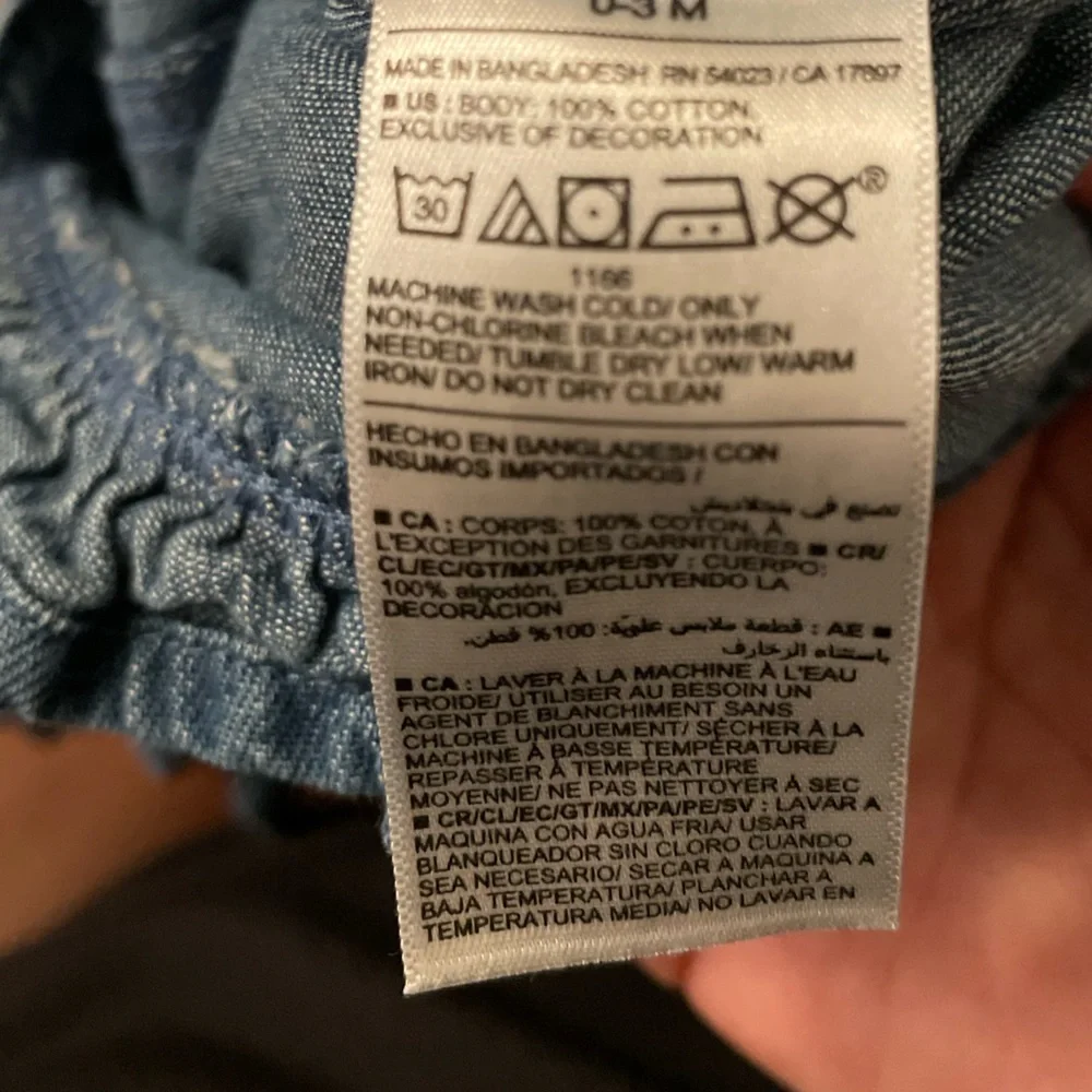 Old Navy Blue Denim Kids Romper size 0/3 months